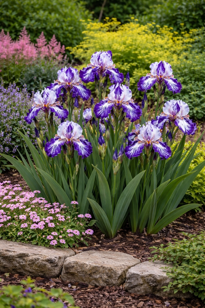 Batik Bearded Iris - Batik Bearded Iris 