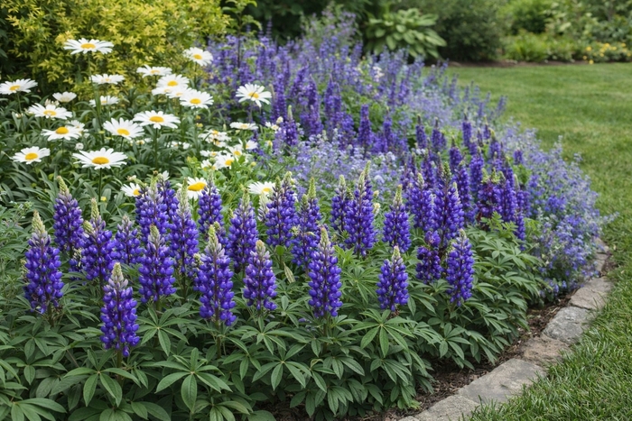 Lupine - Lupine 'Mini Gallery Blue' Lupine - Lupine 'Mini Gallery Blue'