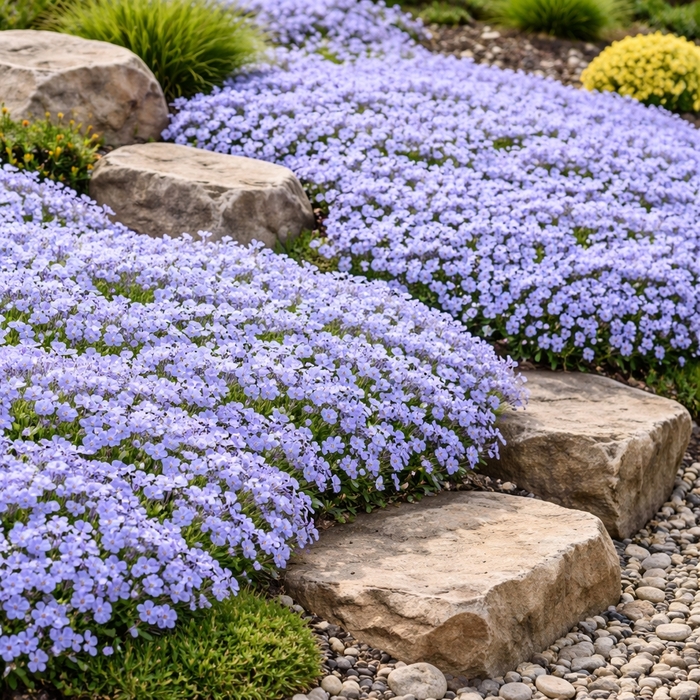 'Emerald Cushion Blue' Creeping Phlox - Phlox subulata 'Emerald Cushion Blue' Creeping Phlox - Phlox subulata